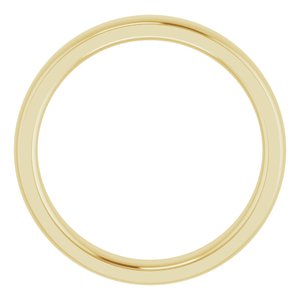 14K Yellow 4 mm Comfort Fit Edge Band Size 7 - BN & CO JEWELRY