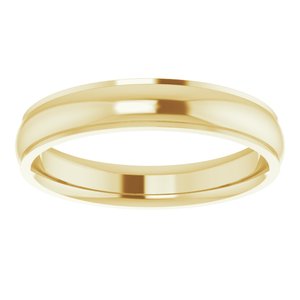 14K Yellow 4 mm Comfort Fit Edge Band Size 9 - BN & CO JEWELRY