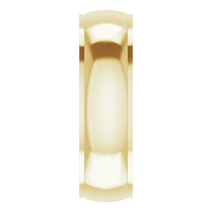 14K Yellow 6 mm Comfort Fit Edge Band Size 7.5 - BN & CO JEWELRY