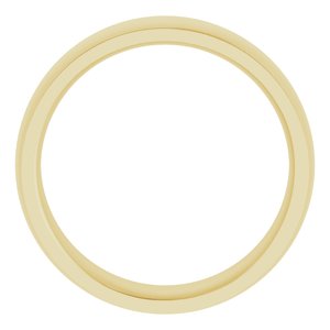 14K Yellow 6 mm Comfort Fit Edge Band Size 7.5 - BN & CO JEWELRY