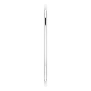 14K White 1 mm Half Round Comfort Fit Band Size 6 - BN & CO JEWELRY