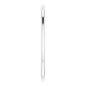 14K White 1 mm Half Round Comfort Fit Band Size 5 - BN & CO JEWELRY