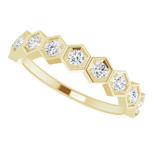 14K Yellow 1/3 CTW Natural Diamond Stackable Ring - BN & CO JEWELRY