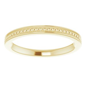 14K Yellow Stackable Bead Ring Size 5 - BN & CO JEWELRY