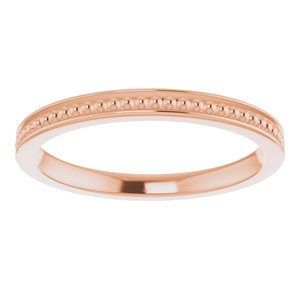 14K Rose Stackable Bead Ring Size 6 - BN & CO JEWELRY