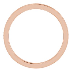 14K Rose Stackable Bead Ring Size 6 - BN & CO JEWELRY