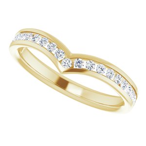 14K Yellow 1/4 CTW Natural Diamond Band - BN & CO JEWELRY