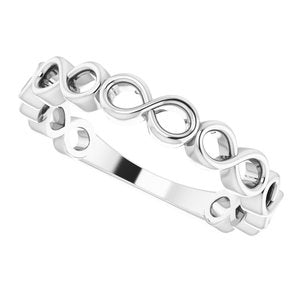 Sterling Silver Infinity Stackable Ring - BN & CO JEWELRY