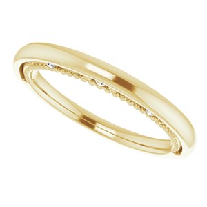 14K Yellow .03 CTW Natural Diamond Band - BN & CO JEWELRY