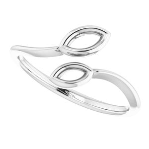 Sterling Silver Double Marquise Shape Ring - BN & CO JEWELRY