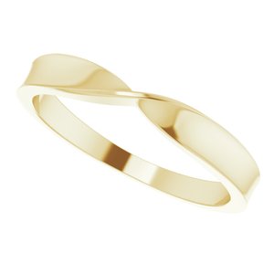 14K Yellow 3 mm Stackable Twist Ring - BN & CO JEWELRY