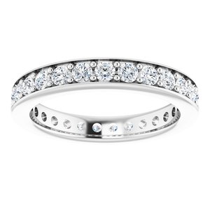 14K White 7/8 CTW Diamond Eternity Band - BN & CO JEWELRY