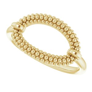 14K Yellow Beaded Ring - BN & CO JEWELRY