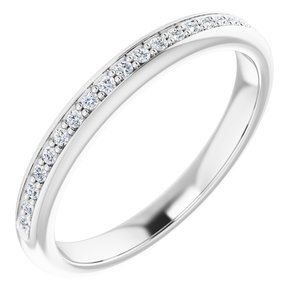14K White 1/8 CTW Natural Diamond - BN & CO JEWELRY