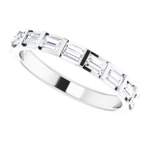Platinum 5/8 CTW Natural Diamond Anniversary Band - BN & CO JEWELRY