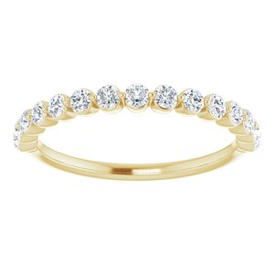 14K Yellow 1/2CTW Natural Diamond Anniversary Band - BN & CO JEWELRY