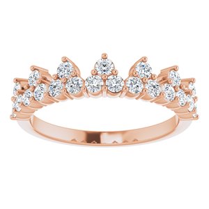 14K Rose 5/8 CTW Lab-Grown Diamond Stackable Ring - BN & CO JEWELRY