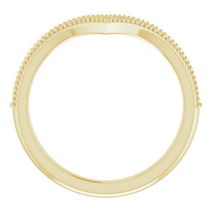 14K Yellow 1/6 CTW Diamond Stackable "V" Ring - BN & CO JEWELRY