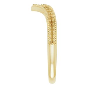 14K Yellow 1/6 CTW Diamond Stackable "V" Ring - BN & CO JEWELRY
