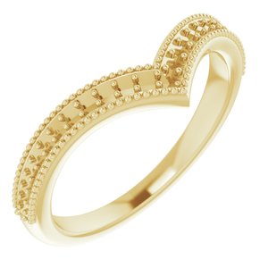 14K Yellow 1/6 CTW Diamond Stackable "V" Ring - BN & CO JEWELRY