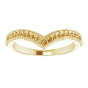 14K Yellow 1/6 CTW Diamond Stackable "V" Ring - BN & CO JEWELRY