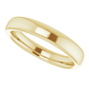 14K Yellow Band for 5.8 mm Round Ring - BN & CO JEWELRY