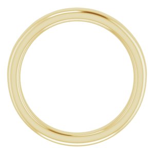 14K Yellow Band for 5.8 mm Round Ring - BN & CO JEWELRY
