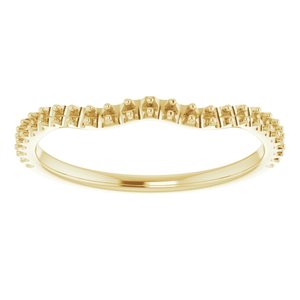 14K Yellow Band for 8x6 mm Oval Ring - BN & CO JEWELRY