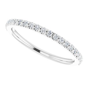 Platinum 1/5 CTW Natural Diamond Band - BN & CO JEWELRY