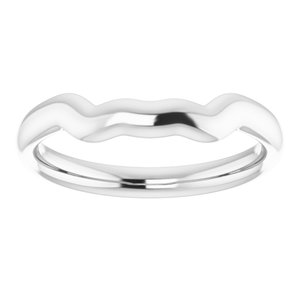 14K White Band for 6 mm Round Ring - BN & CO JEWELRY