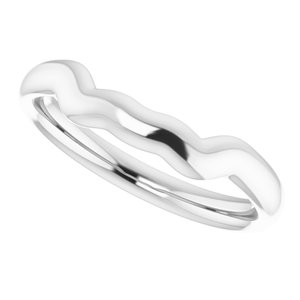14K White Band for 6 mm Round Ring - BN & CO JEWELRY