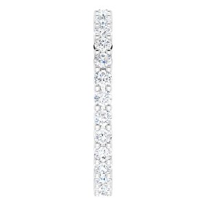 Platinum 7/8 CTW Diamond Round Eternity Band Size 7 - BN & CO JEWELRY