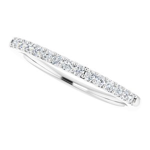 14K White 1/5 CTW Natural Diamond Anniversary Band - BN & CO JEWELRY