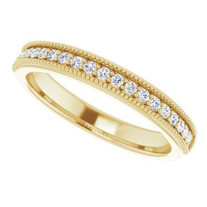 14K Yellow 1/5 CTW Lab-Grown Diamond Anniversary Band - BN & CO JEWELRY