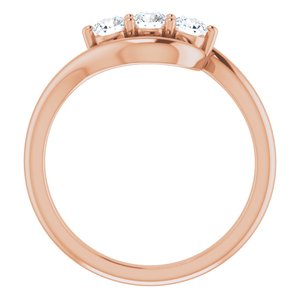 14K Rose 1/3 CTW Diamond Ring - BN & CO JEWELRY