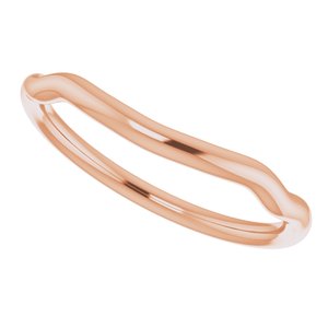 14K Rose Band for 8 mm Round Ring - BN & CO JEWELRY