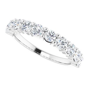 Platinum 9/10 CTW Natural Diamond Anniversary Band - BN & CO JEWELRY