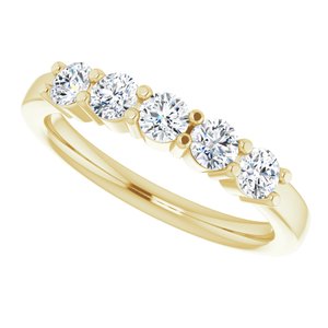 14K Yellow 5/8 CTW Lab-Grown Diamond Anniversary Band - BN & CO JEWELRY