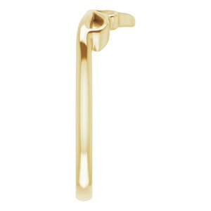 14K Yellow Stackable Crown Ring - BN & CO JEWELRY