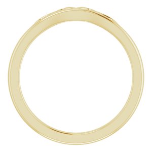 14K Yellow Stackable Crown Ring - BN & CO JEWELRY