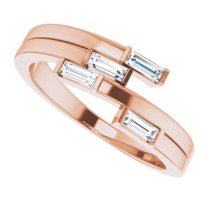 14K Rose 1/4 CTW Diamond Geometric Ring - BN & CO JEWELRY