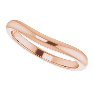14K Rose Band for 7 x 5 mm Oval Ring - BN & CO JEWELRY