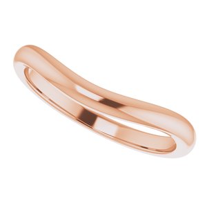 14K Rose Band for 6 x 4 mm Pear Ring - BN & CO JEWELRY