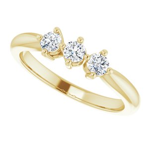 14K Yellow 1/3 CTW Lab-Grown Diamond Anniversary Band - BN & CO JEWELRY