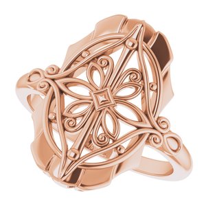 14K Rose Vintage-Inspired Ring - BN & CO JEWELRY