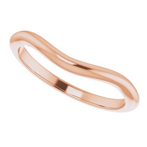 10K Rose 6x4 mm Oval Wedding Band - BN & CO JEWELRY