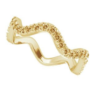 14K Yellow French-Set Eternity Band Size 4 - BN & CO JEWELRY