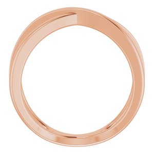 14K Rose Criss-Cross Ring Size 7 - BN & CO JEWELRY
