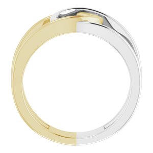14K White & Yellow Interlocking Loop Ring - BN & CO JEWELRY