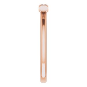 14K Rose 1/10 CTW Natural Diamond Bar Ring - BN & CO JEWELRY